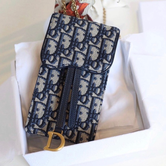 dior oblique saddle clutch